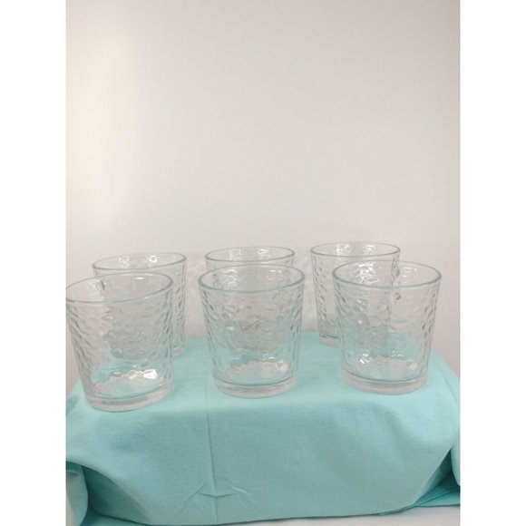 Short Tumbler Frost Clear Glasses Set Of 6 12oz 4"X31/2Made by Design - Picture 6 of 8